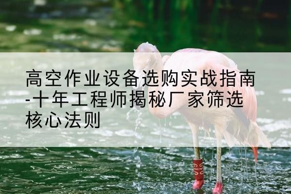 雷山剪叉式升降机厂家-高空作业设备选购实战指南-十年工程师揭秘厂家筛选核心法则